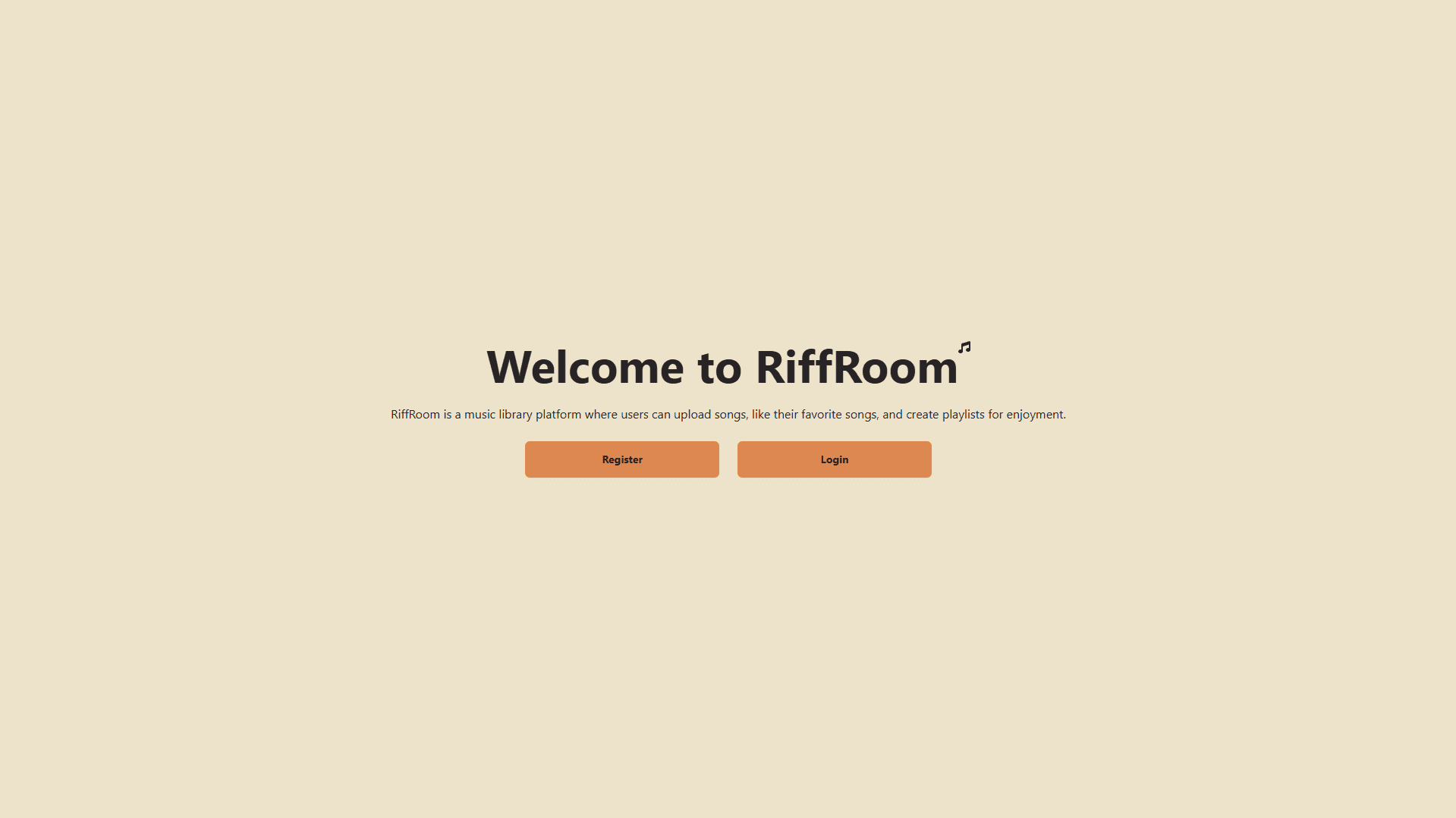 Riffroom Interface