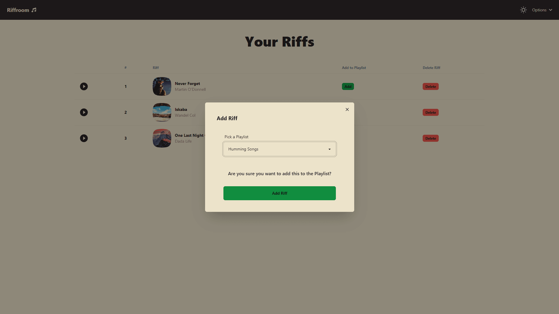 Playlist Editor